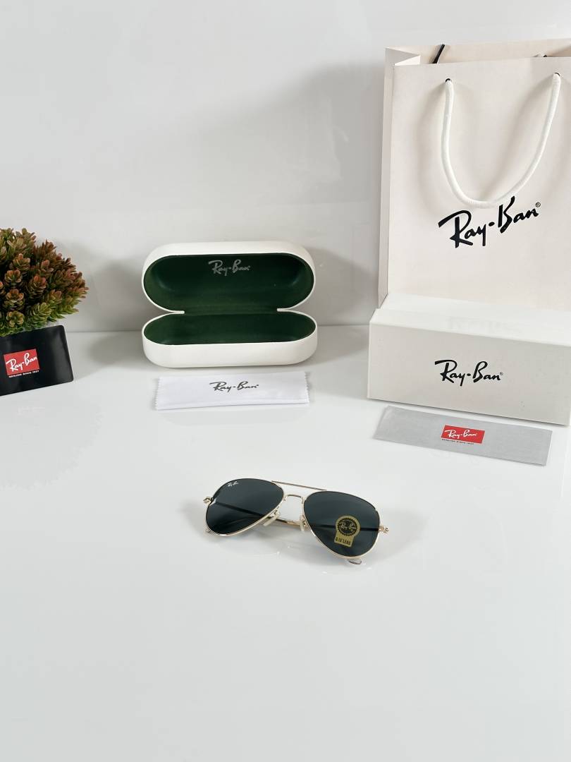 Rayban Aviator 3026 Gold Black (GLASS)