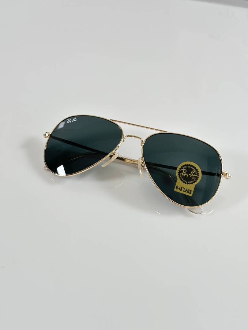 Rayban Aviator 3026 Gold Black (GLASS)