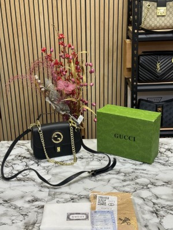 GUCC I OPHIDIA GG SLING BAG WITH OG BOX AND DUST BAG (BLACK) (S16)