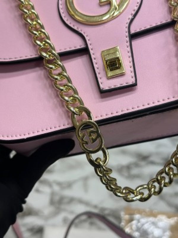 GUCC I OPHIDIA GG SLING BAG WITH OG BOX AND DUST BAG (PINK) (S16)