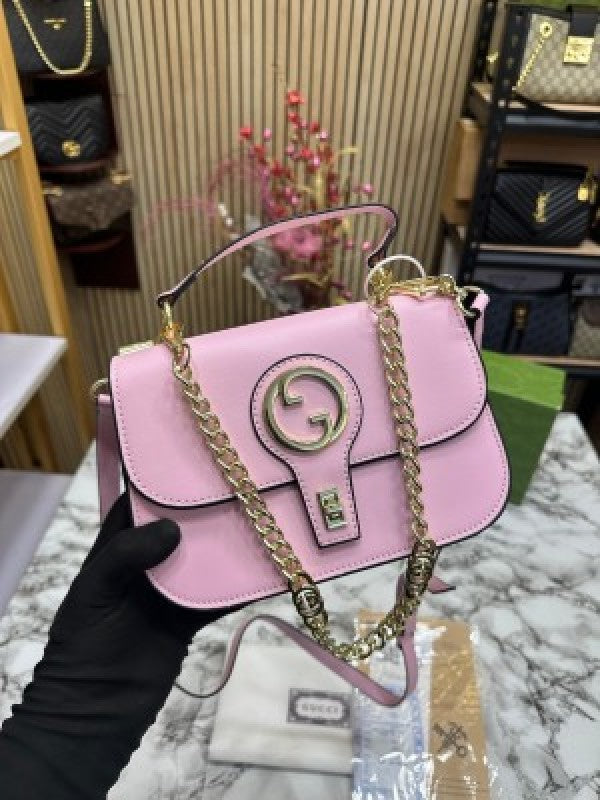 GUCC I OPHIDIA GG SLING BAG WITH OG BOX AND DUST BAG (PINK) (S16)