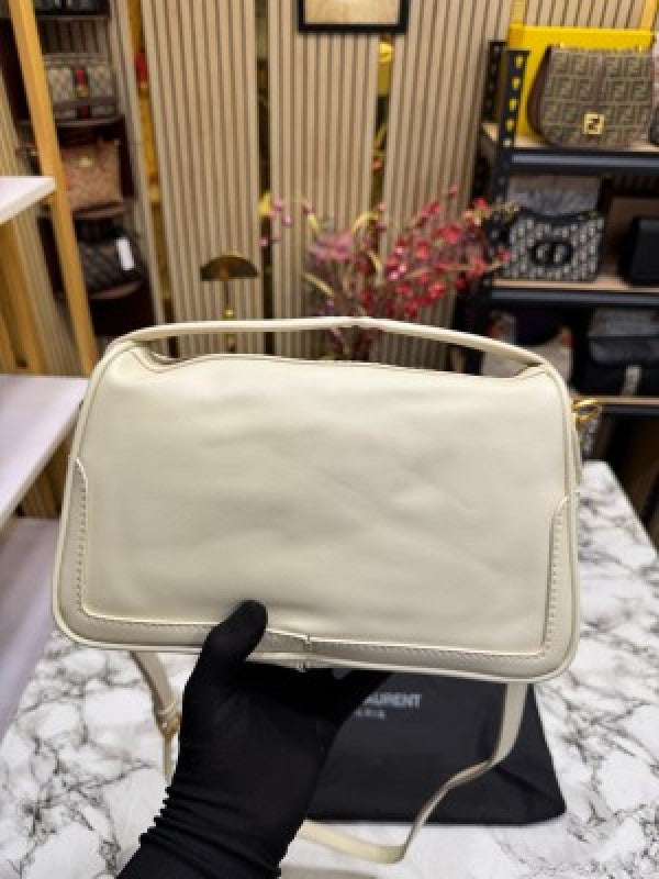 Ysl Yves Saint Laurent Le Hobo Bag (White)