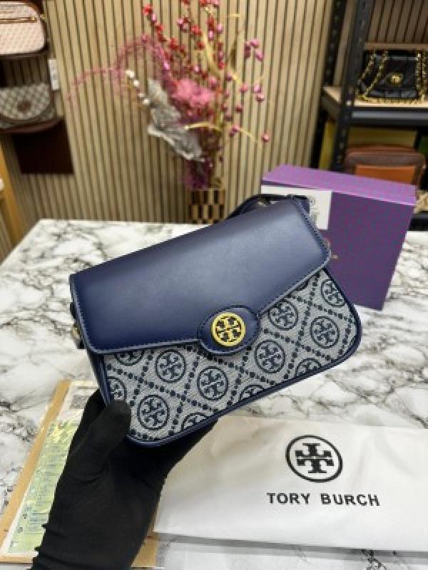 TOR Y BURCH DIGERNER SLING WITH OG BOX AND DUST BAG PREMIUM QUALITY (NAVY)
