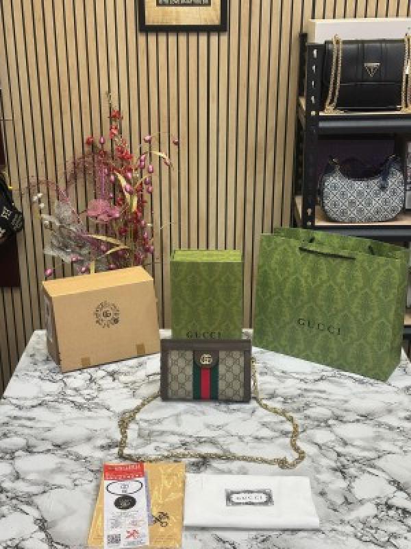 Gucci Ophidia Mini Shoulder Bag With Double Og Box And DustBag Including CarryBag
