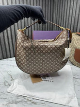 TOR  Y BURCH BRITTEN SATCHEL WITH OG BOX AND DUST BAG (SMALL MONO) (S14) DAMAGE BOX