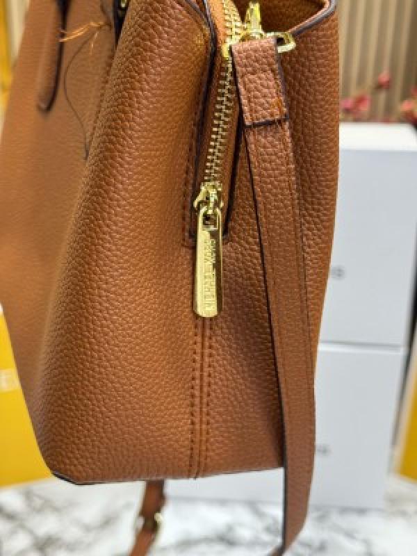 Michael Kors Camille Satchel Bag With Box And Dust Bag Including CarryBag (Brown)