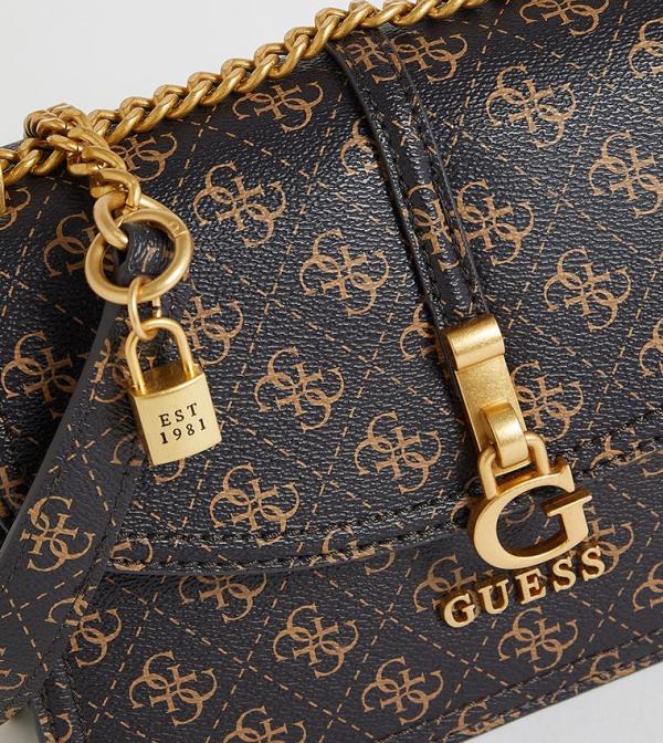 Guess shoulder sling bag with og box(416 coffe)