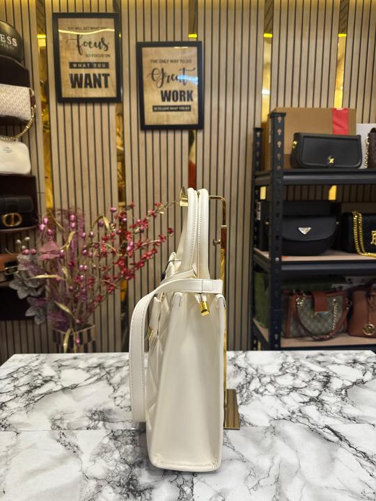 Prada  Symbol  Tote  Bag  Premium  Quality  With  Dust  Bag  (White)