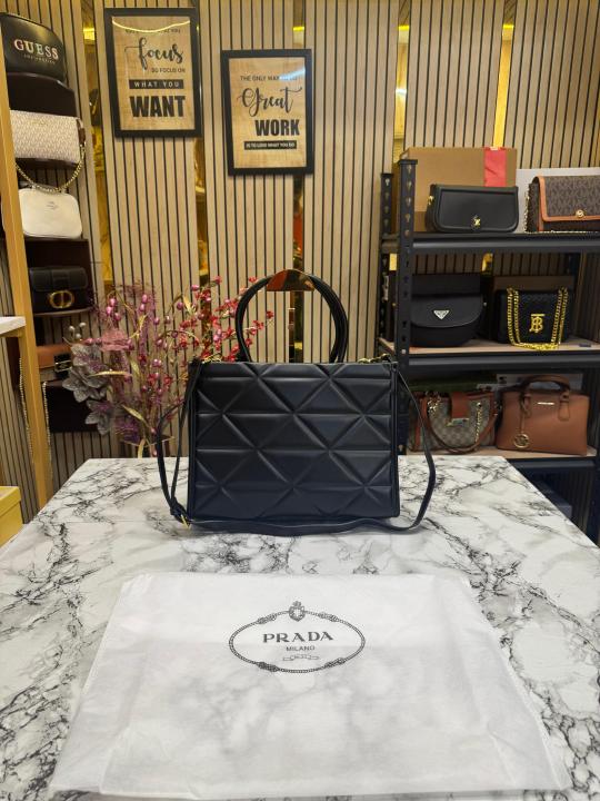 Prada  Symbol  Tote  Bag  Premium  Quality  With  Dust  Bag  (Black)