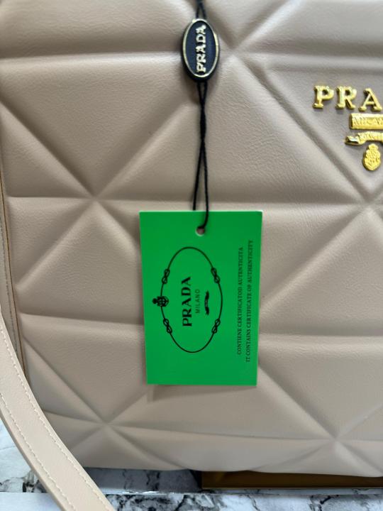 Prada  Symbol  Tote  Bag  Premium  Quality  With  Dust  Bag  (Khaki)