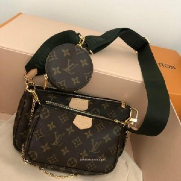 Louis Vuitto n multi pochette black belt with box