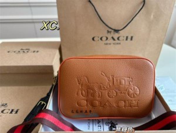 COACH CAMERA BAG WITH CANVAS STRAP WITH BOX 866