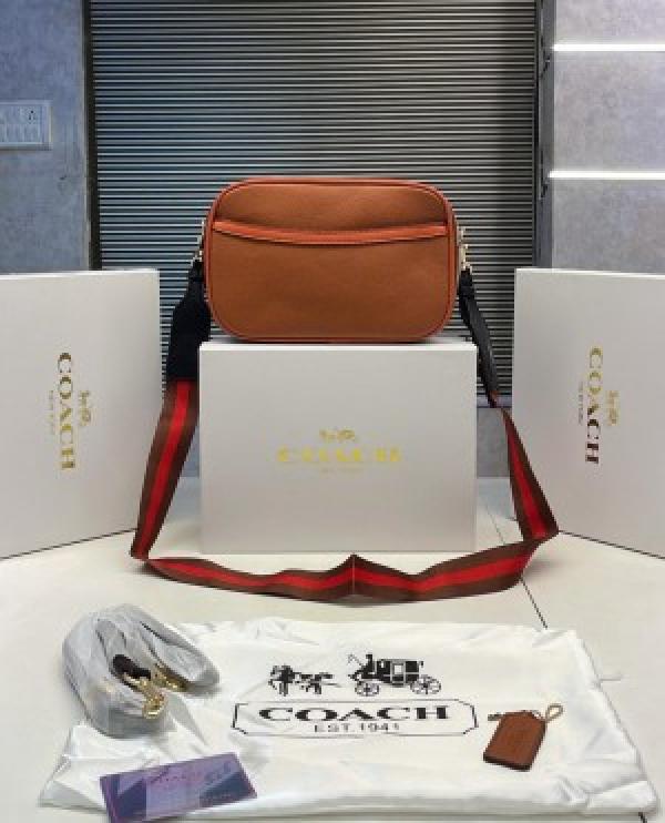 COACH CAMERA BAG WITH CANVAS STRAP WITH BOX 866