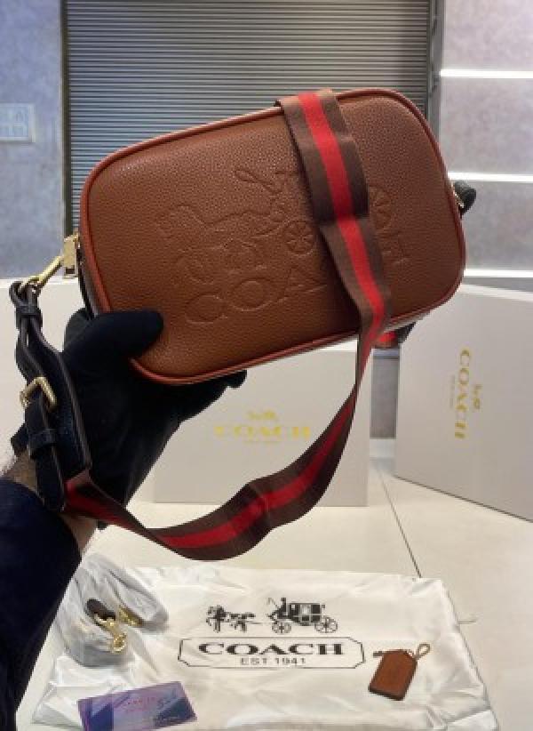 COACH CAMERA BAG WITH CANVAS STRAP WITH BOX 866