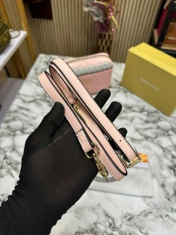 MICHAEL KORS HUDSON JETSET EAST WEST CAMERA BAG WITH ORIGINAL BOX AND DUST BAG (PINK) 23008