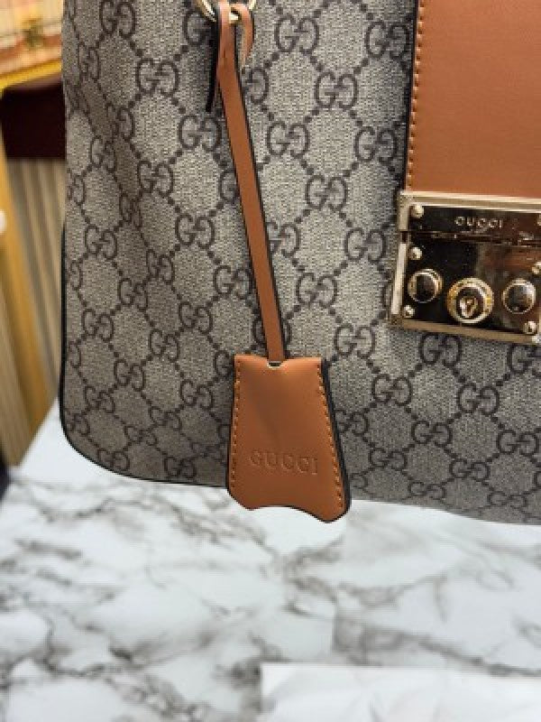 Gucci GG Slouchy Hobo Shoulder Bag With Box And Dust Bag (Brown)