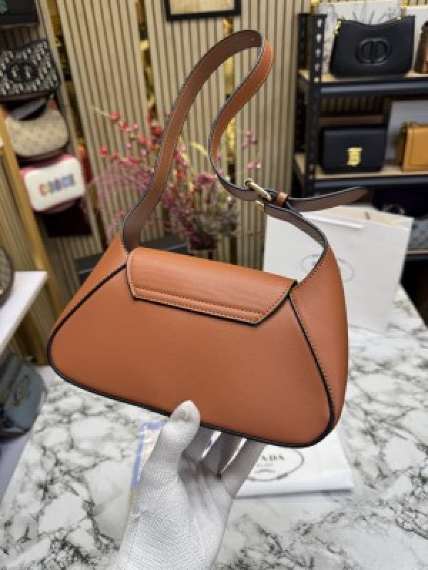 Prada  Flap  Shoulder  Bag  With  Box  And  Dust  Bag  Including  CarryBag  (Brown)