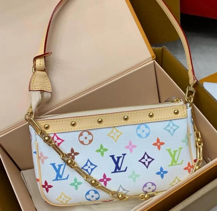 Louis vuitton murakami takashi pochette with folding box 5436