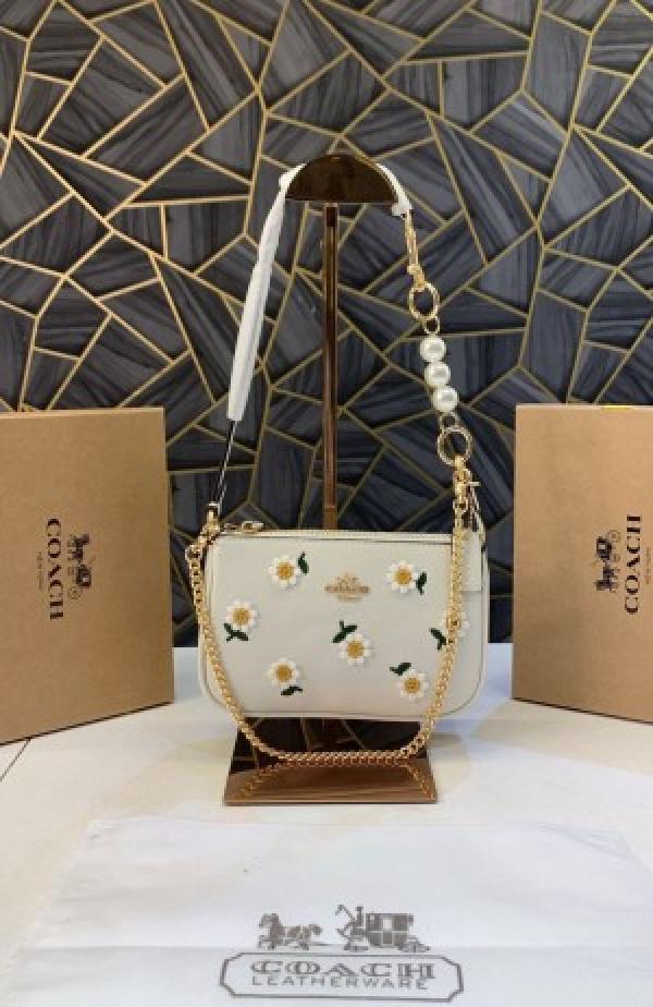 Coach Nolita Classy Flowe Patch Sling Bag With box 2034