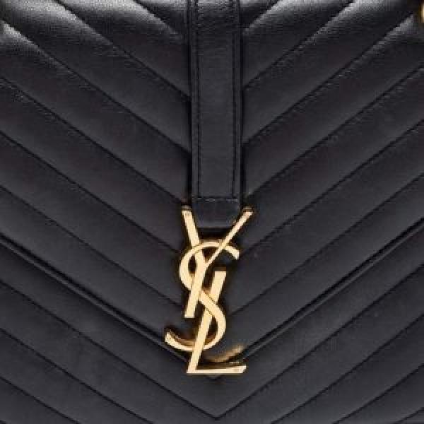 YSL SAINT LAURENT COLLEGE MEDIUM CHAIN BAG khaki dubble box packing 5376