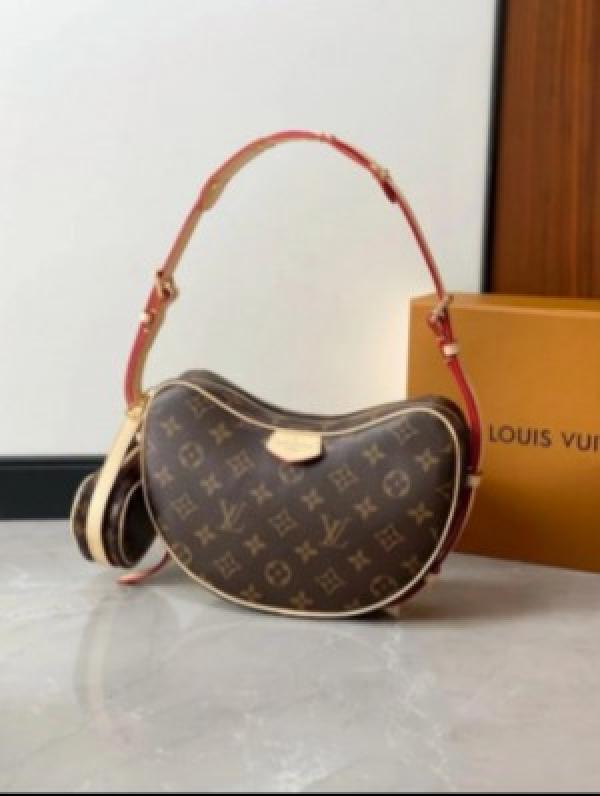 Louis Vuitton LV Croissant can praise pea old flower one shoulder crossbody bag Combo With box 1757