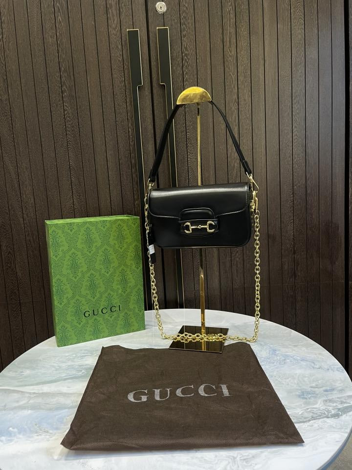 Gucc i horsebit 1955 small shoulder bag with magnet box 531