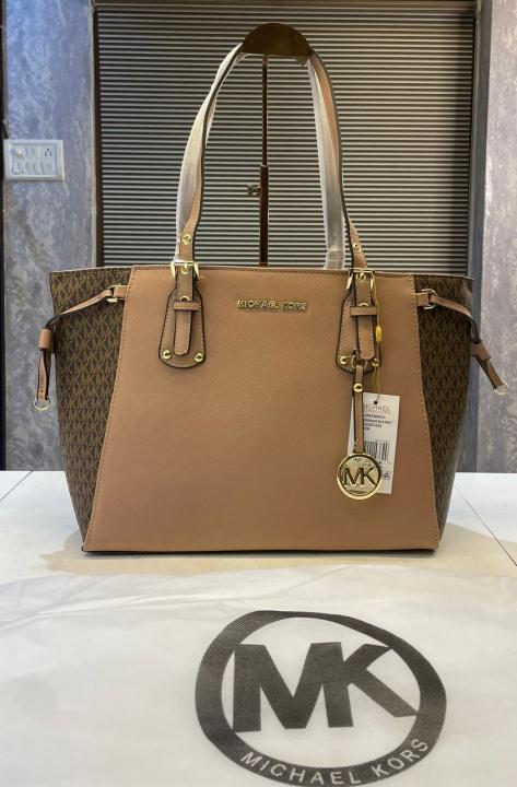 Michael kors voyager jet set print tote bag with dust bag 5444