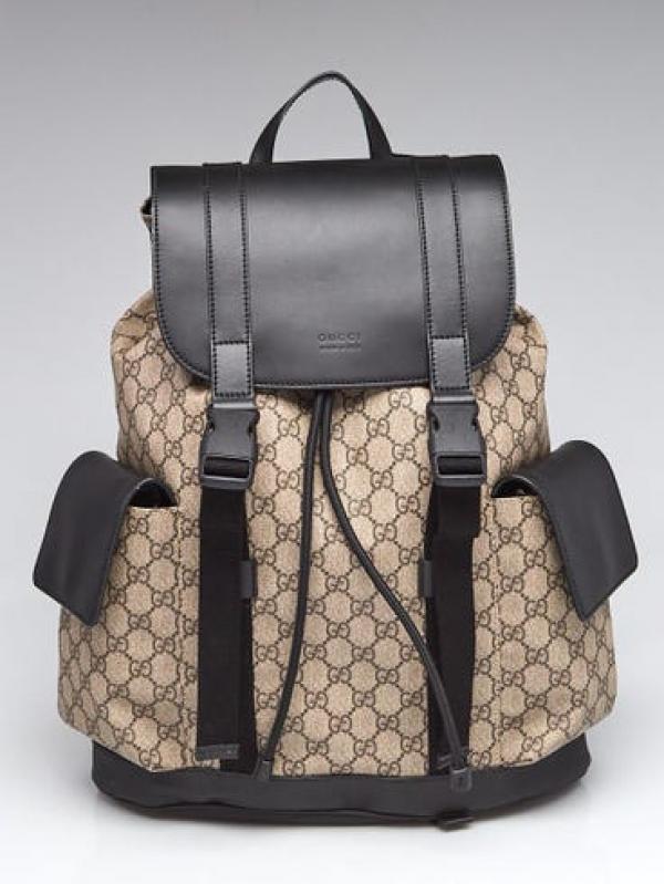 Gucci GG Supreme Monogram Coated Canvas Backpack With Dust Bag 69048