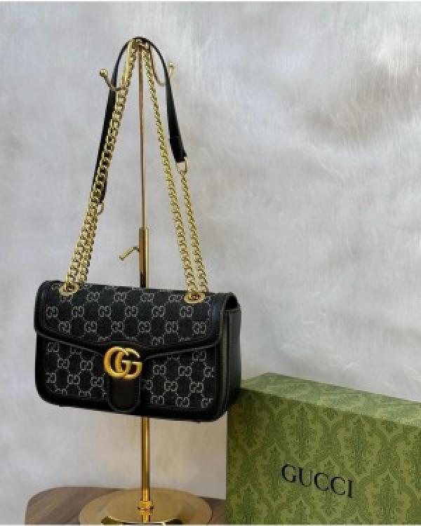 GUCCI GG MARMONT SHOULDER BAG WITH DUST BAG FOLDING BOX 1700