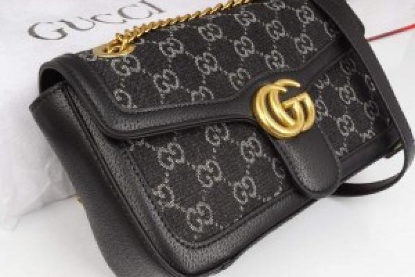 GUCCI GG MARMONT SHOULDER BAG WITH DUST BAG FOLDING BOX 1700