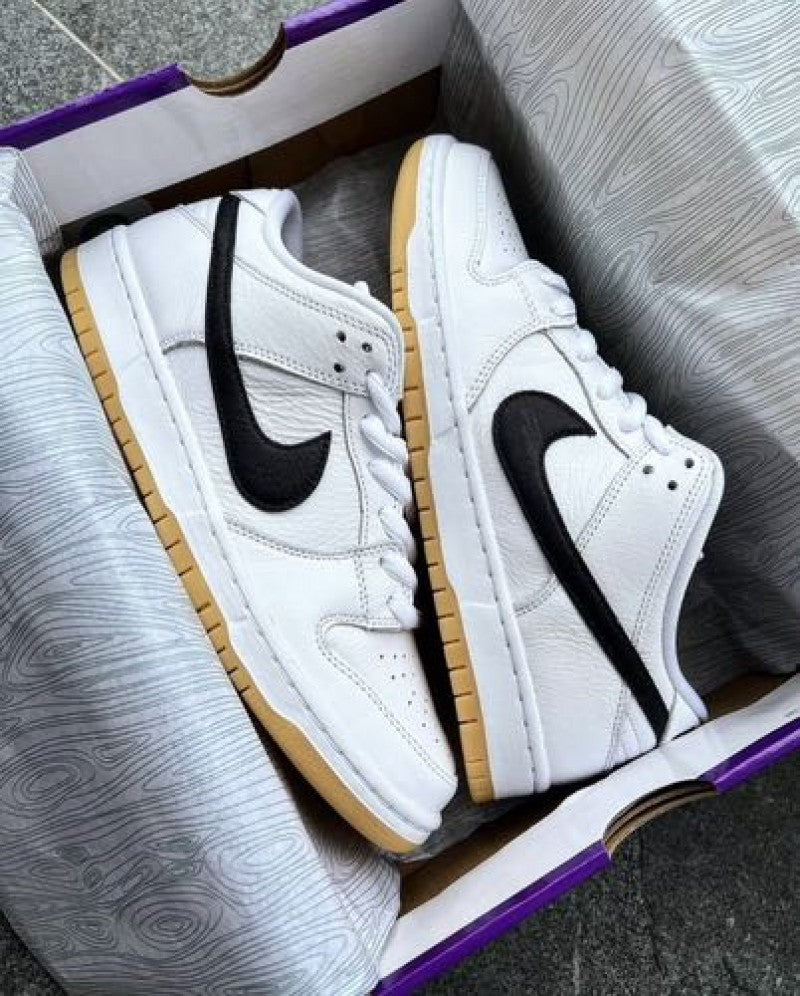 Nikee SB Dunk Low White Gum