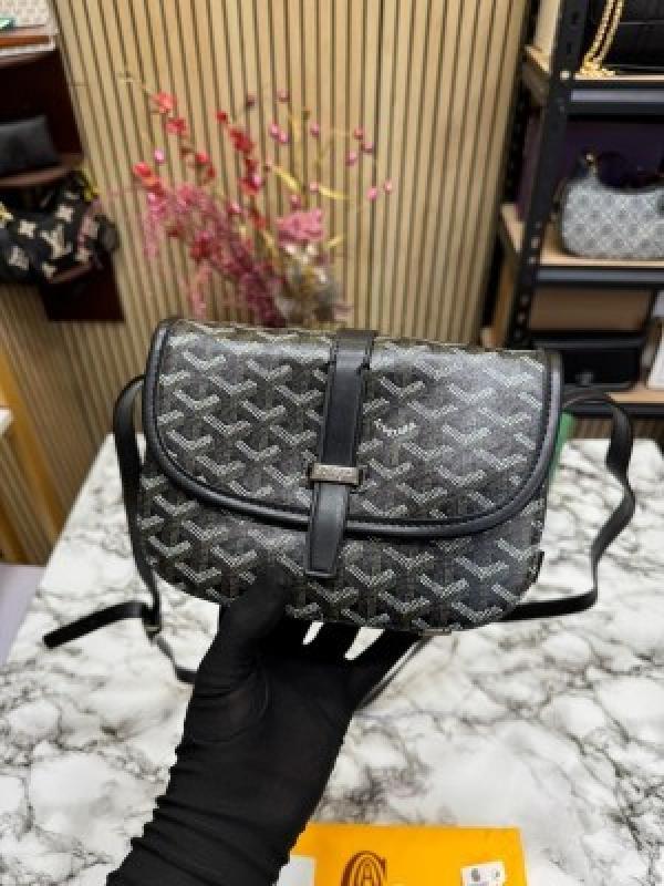 Goyard Belvedere Crossbody Bag PM With Box And Dust Bag (Black)
