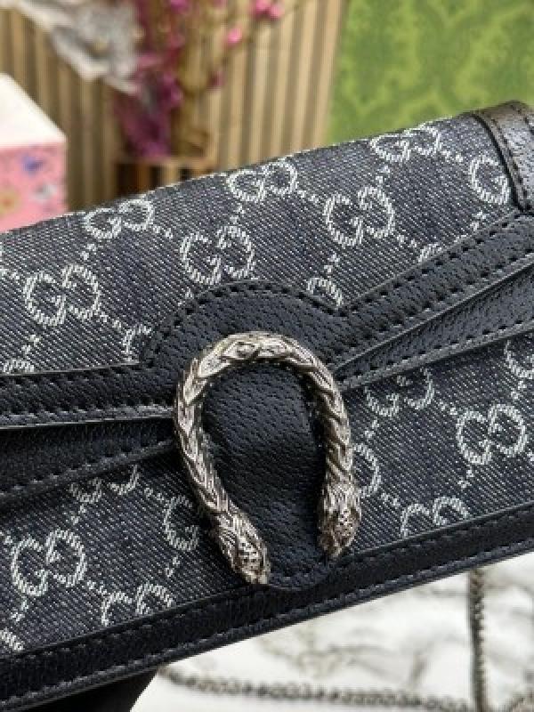 GUCC I DIONYSUS SLING BAG WITH OG DUST BAG & BIL PREMIUM QUALITY DOBLE BOX BLACK