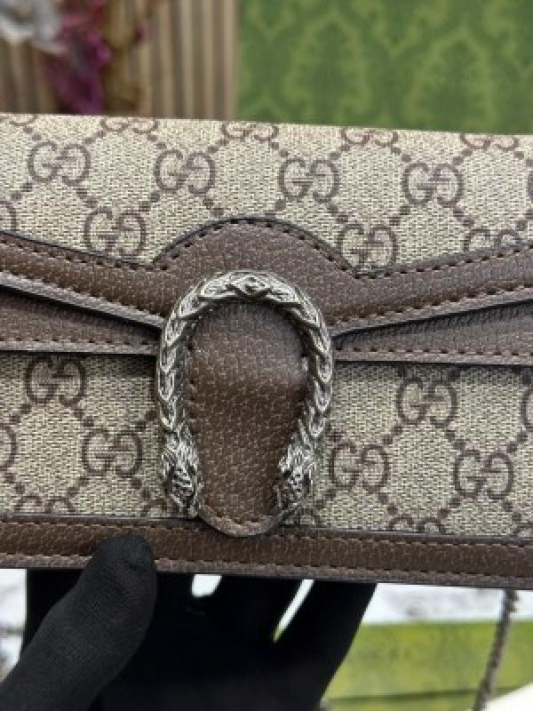 GUCC I DIONYSUS SLING BAG WITH OG DUST BAG & BIL PREMIUM QUALITY DOBLE BOX MINI GG BROWN