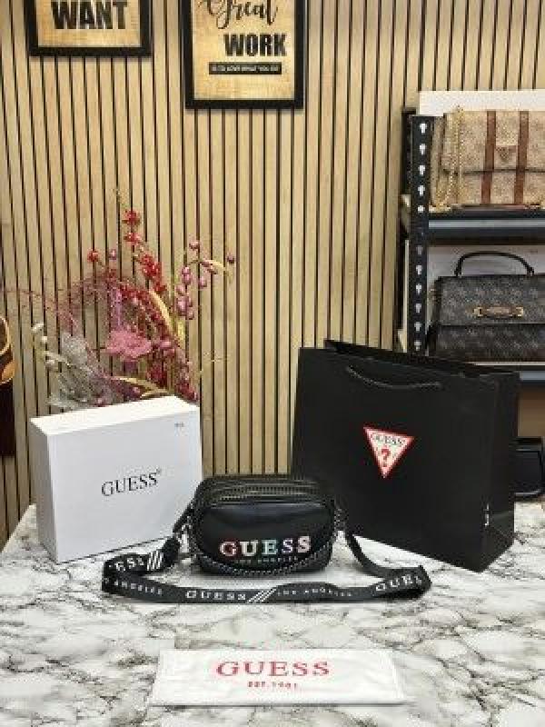 Guess Marisol Crossbody Bag With Og Box And Dust Bag Premium Quality (Black)