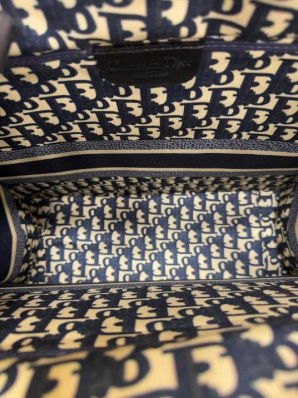 Christian Dior Large Book Tote With Dust Bag (Blue)