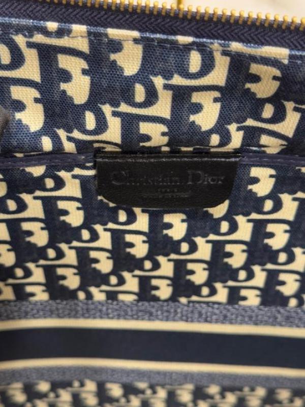 Christian Dior Large Book Tote With Dust Bag (Blue)