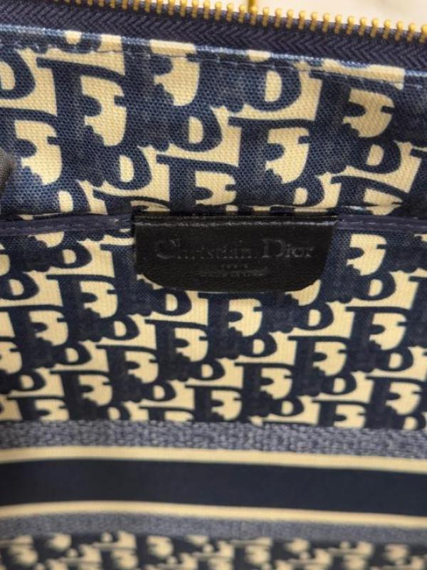 Christian Dior Large Book Tote With Dust Bag (Blue)