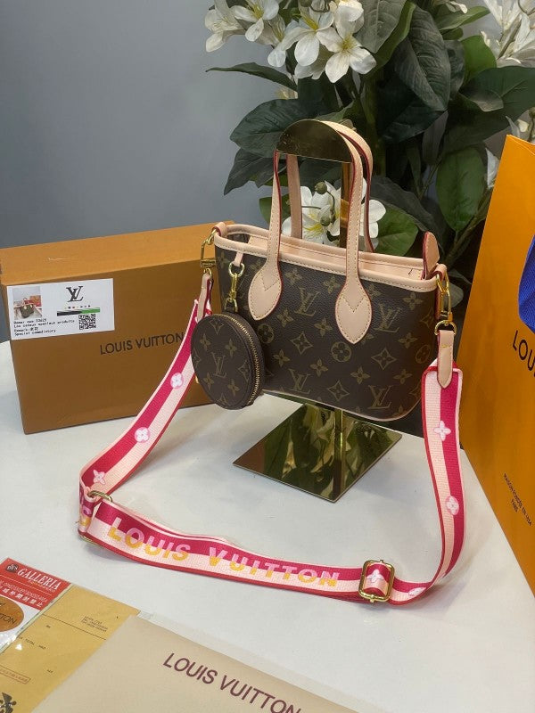 Louis vuitton neverfull mini with og box and carry bag