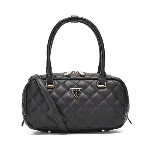 Guess quilted crossbody handbag with og box(5309 black)