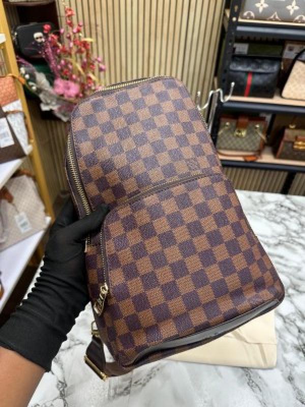 LOUIS VUITTON CROSSBODY BAG WITH DUST BAG (BROWN CHECKS) (S2)
