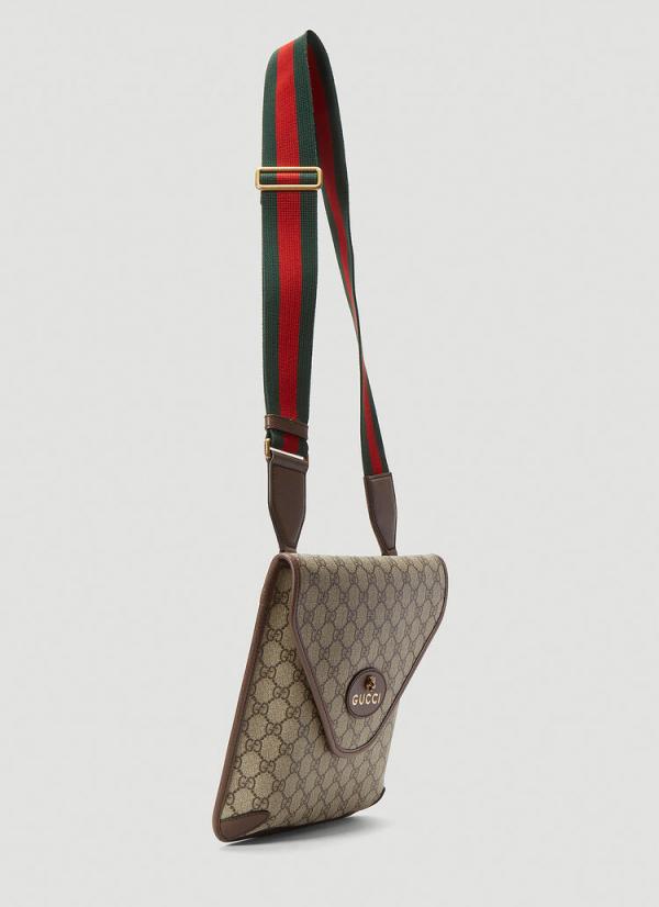 Gucci GG Supreme Web Neo Vintage Medium Messenger Beige New Acero With Dust Bag 698604