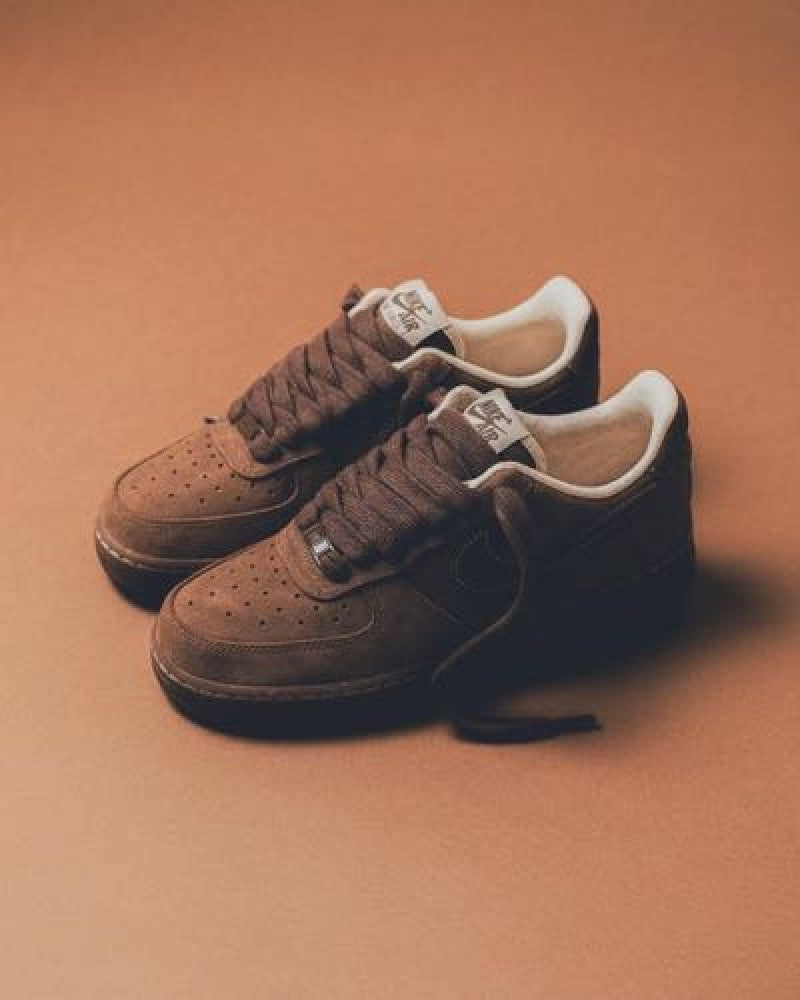 Nikee Airforce 1 Low Suede Cacao Wow