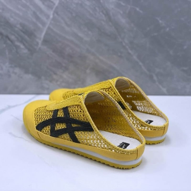 Onitsuka Tiger Mexico 66 Sabot Half Cut Shoe Sneaker Yellow Black