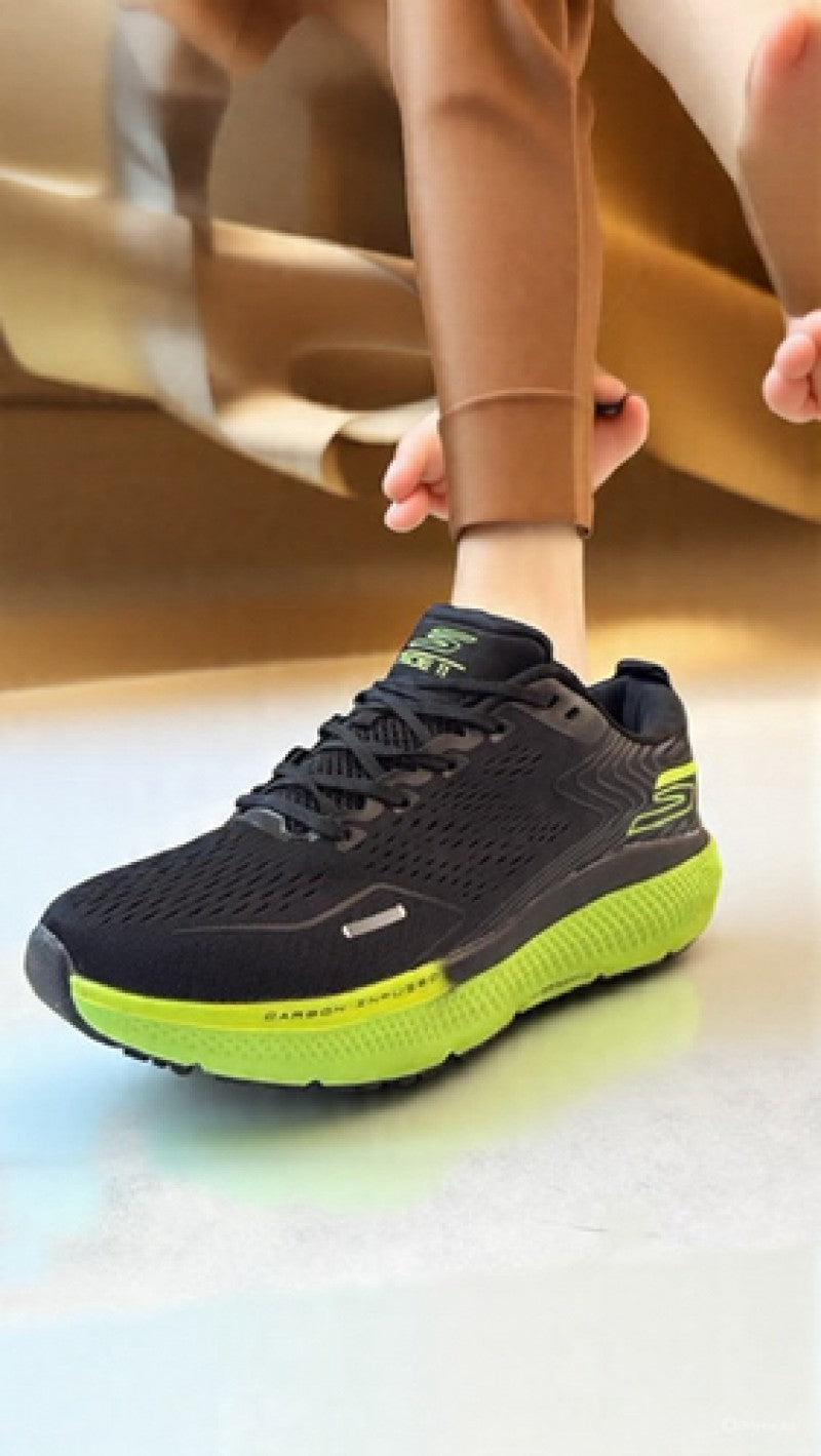 skecher Go run arch fit ride 11 black green