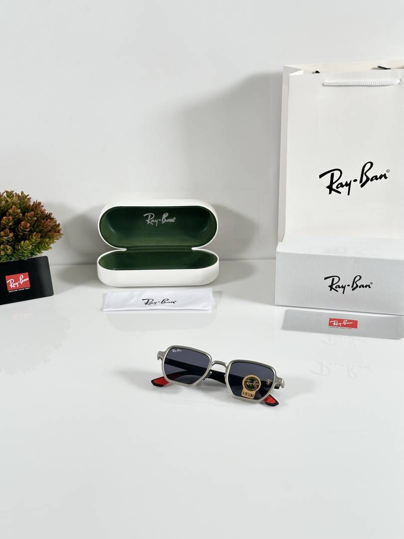 Rayban 08 Silver Black