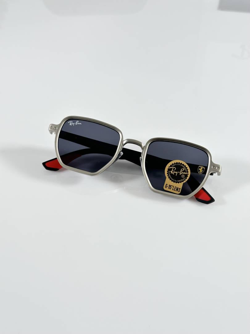 Rayban 08 Silver Black