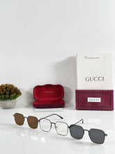 Gucci 1016 Attachment Black White Black Brown