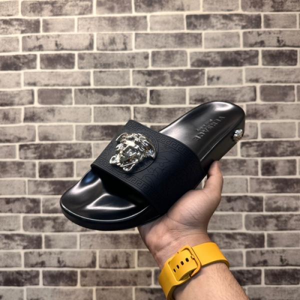 115 Versace Palazzo Black Slides