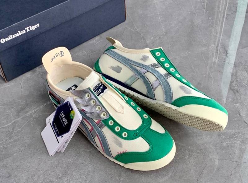 Onitsuka Tiger X Panda Prank Mexico 66 Slipon Cream Green